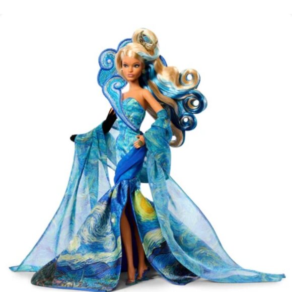SEALED NEW EXCLUSIVE 2025 Barbie x MoMA Vincent van Gogh Doll Annalise Lao - Picture 10 of 16